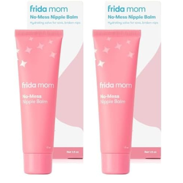 Frida Mom Nipple Cream: No-Mess Balm for Breastfeeding Moms - 1.5fl oz (Pack of 2)