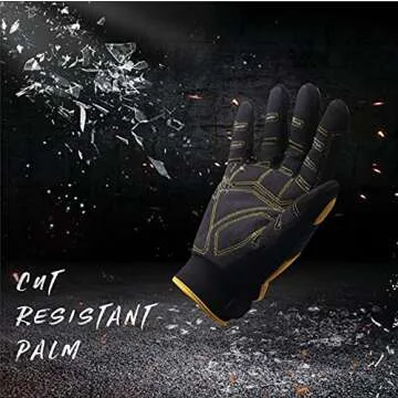 HANDLANDY Heavy Duty Work Gloves - Safety and Comfort