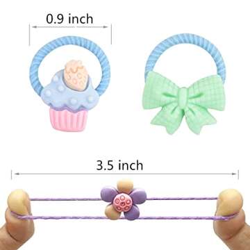100Pcs Cute Small Baby Hair Ties - Colorful Hair Accessories Ponytail Holders Elastic Hair Rubber Bands Hair Accessories For Baby Girls Toddler Girl