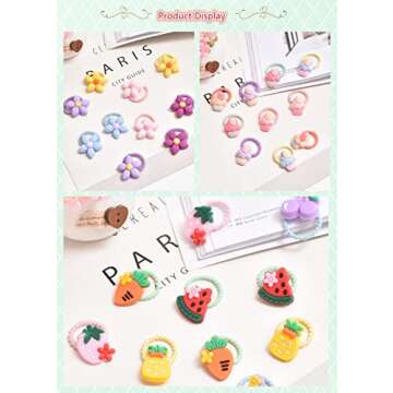 100Pcs Cute Small Baby Hair Ties - Colorful Hair Accessories Ponytail Holders Elastic Hair Rubber Bands Hair Accessories For Baby Girls Toddler Girl