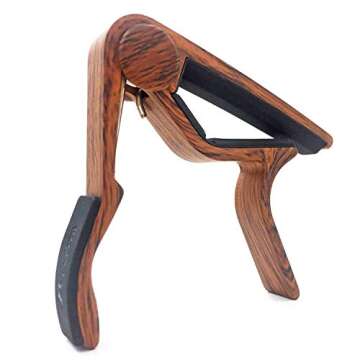 WINGO Pro Ukulele Capo for Soprano Concert Baritone,Rosewood.