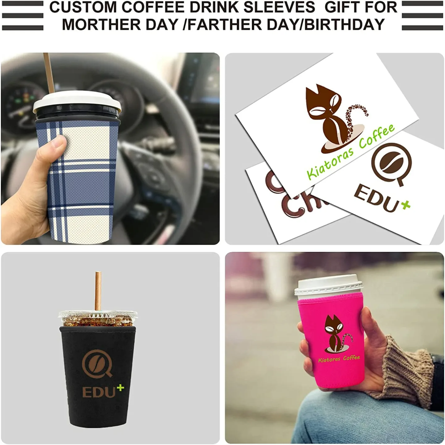 Reusable Iced Coffee Sleeve - Eco-Friendly and Stylish