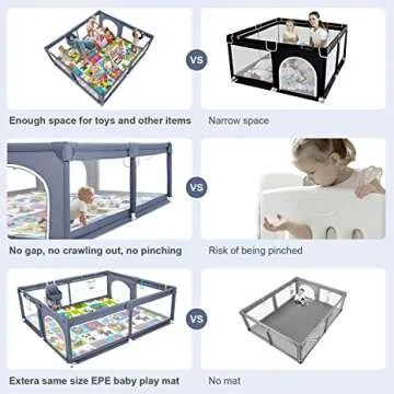 Breathable Safety Playpen for Babies & Toddlers