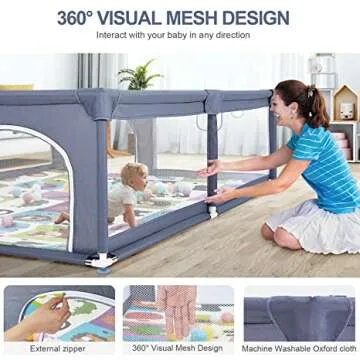 Breathable Safety Playpen for Babies & Toddlers