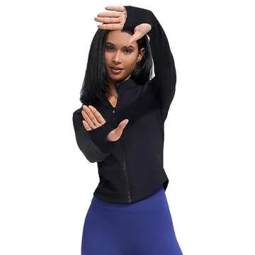 Stylish Sphinx Cat Women's Athletic Full Zip Jacket
