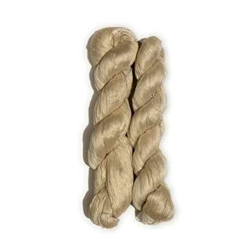 100% Natural Undyed Mulberry Silk Yarn 30/2 NM for Knitting and Weaving 200 Grams