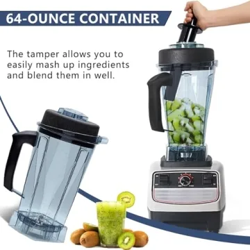 Durable 64 OZ Vitamixx Blender Pitcher with Tamper Tool