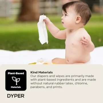 DYPER Baby Wipes | Eco-Friendly Gentle Cleansing Wipes | 100% Plant-Based