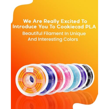 COOKIECAD Sunrise Multicolor PLA Filament for 3D Printing