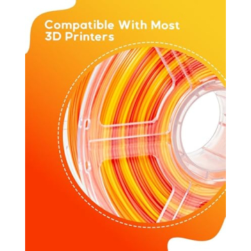 COOKIECAD Sunrise Multicolor PLA Filament for 3D Printing