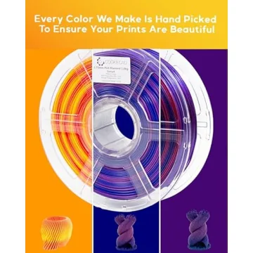 COOKIECAD Sunrise Multicolor PLA Filament for 3D Printing