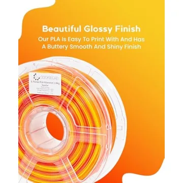 COOKIECAD Sunrise Multicolor PLA Filament for 3D Printing