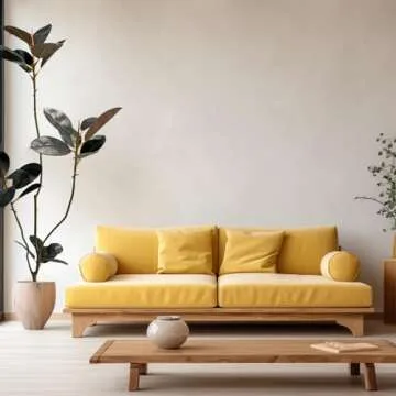 AfanD Artificial Rubber Tree,5.3ft Tall Fake Plants Artificial Rubber Plants for Indoor, Fake Trees for Office Home Living Room Floor Patio Greening Porch Decor。