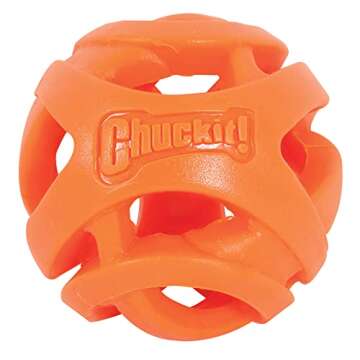 Chuckit! Air Fetch Ball Dog Toy, Medium (2.5 Inch Diameter), for dogs 20-60 lbs, Pack of 2