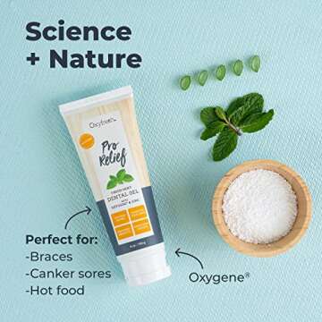 Oxyfresh Premium Pro Relief Dental Gel with Zinc –Infused with Aloe Vera, Chamomile and Xylitol – Dentist Recommended to Help Soothe Gum Tissue. 4 oz.