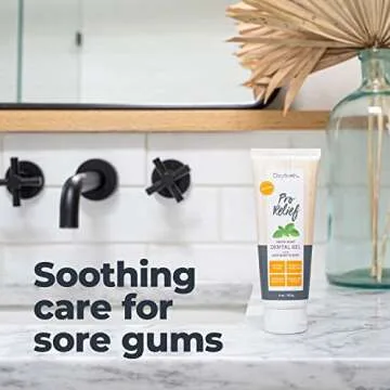 Oxyfresh Premium Pro Relief Dental Gel with Zinc –Infused with Aloe Vera, Chamomile and Xylitol – Dentist Recommended to Help Soothe Gum Tissue. 4 oz.