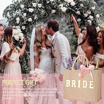 JUSTOTRY Bride Bag - Eco-Friendly Large Tote for Brides