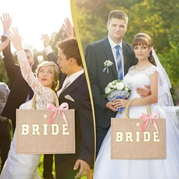 JUSTOTRY Bride Bag - Eco-Friendly Large Tote for Brides