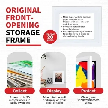 Store and Display Up to 50 Art Pieces in Style