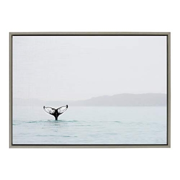 Whale Tail in The Mist Canvas Art by Amy Peterson 23x33