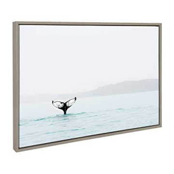 Whale Tail in The Mist Canvas Art by Amy Peterson 23x33