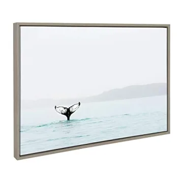 Whale Tail in The Mist Canvas Art by Amy Peterson 23x33
