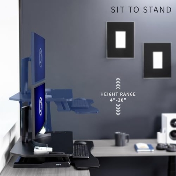 VIVO Extra Wide 38 inch Corner Desk Converter for Ergonomic Work