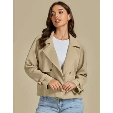 Luvamia Women's Khaki Trench Coat for Stylish Autumn Wear
