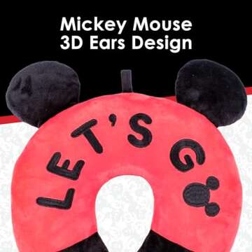Mickey Mouse Neck Pillow for Travel Comfort