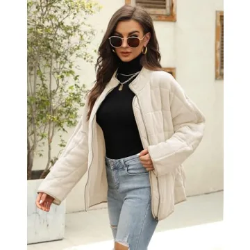 Women's Lightweight Quilted Jacket - Winter Fashion Essential