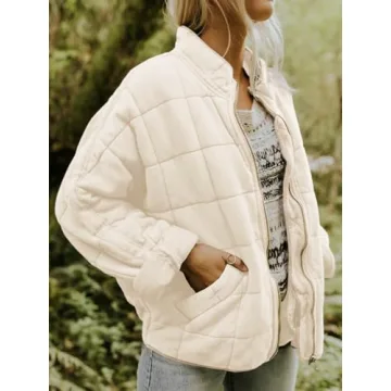 Women's Lightweight Quilted Jacket - Winter Fashion Essential