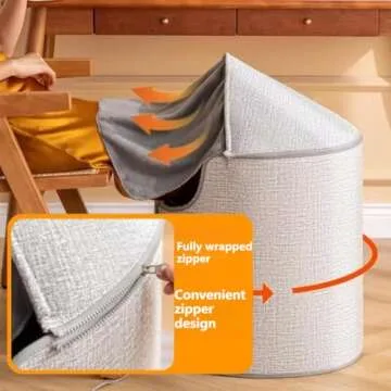 Folding Electric Heating Foot Warmer, Under Desk Leg Warmer, Folding Electric Feet Heater, Foldable Leg Warmer, with Thermostat and Timer, 4d Foldable Silent and Energy Efficient (with Foot pad)