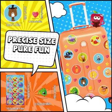 HORIECHALY Scratch and Sniff Stickers, Smelly Stickers 9 Scents 36 Sheets, Fruit and Food Scented Stickers for Kids Reward, Classroom Stickers for Teacher, Students, Elementary, Toddlers