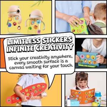 HORIECHALY Scratch and Sniff Stickers, Smelly Stickers 9 Scents 36 Sheets, Fruit and Food Scented Stickers for Kids Reward, Classroom Stickers for Teacher, Students, Elementary, Toddlers