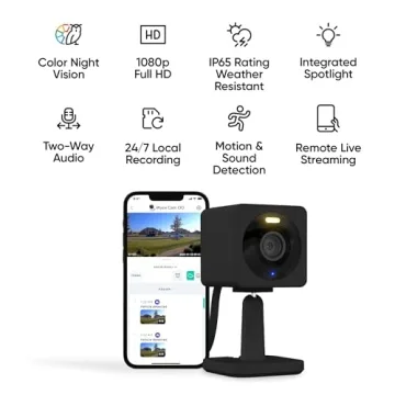 WYZE Security Camera Wi-Fi Outdoor Indoor Night Vision