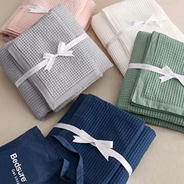 Bedsure Cotton Duvet Cover Set - Luxury All-Season Bedding 3 Pieces