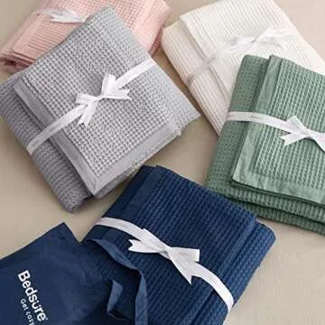 Bedsure Cotton Duvet Cover Set - Luxury All-Season Bedding 3 Pieces