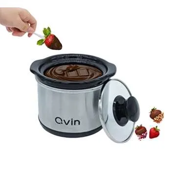 0.65 qt slow cooker warmer, fondue pot set,chocolate melting pot