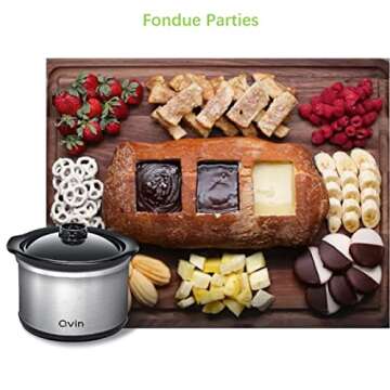 0.65 qt slow cooker warmer, fondue pot set,chocolate melting pot