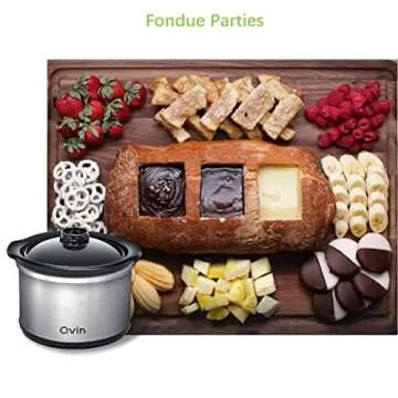 0.65 qt slow cooker warmer, fondue pot set,chocolate melting pot