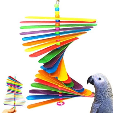Bonka Bird Toys 867 Big Stick 9.50" x 6", Medium Parrot Chew Cage Toy, Conure, Quaker, Pionus, and S...
