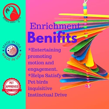 Bonka Bird Toys 867 Big Stick for Medium Parrots