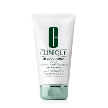 Clinique All About Clean 2-in-1 Cleansing + Exfoliating Jelly, Face Cleanser & Exfoliator With Salic...