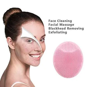 20PCS Face Scrubber,Silicone Facial Cleansing Brush Face Exfoliator Pads Face Scrub Brush for Skin Facial Scrubber Facial Cleanser Brush
