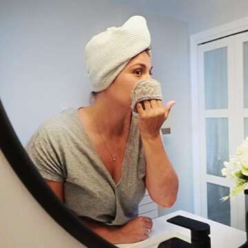 E-Cloth Face Cleansing Pads, 6 Premium Microfiber Makeup Remover, Ideal for Removing Makeup, Foundation, Mascara, Lipstick, 100 Wash Promise