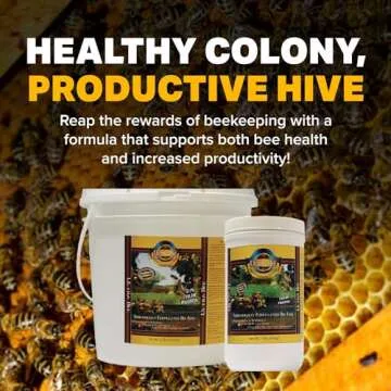 Mann Lake Pollen Substitute Dry Feed, High Protein, Boosts Brood, Healthy Colony, Beekeeper Essential, Free from Animal by-Products, Rich in Vitamins & Amino Acids, 10 lb