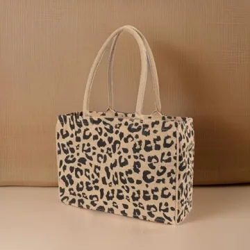 Durable KAF Home Jute Market Tote Bag With Zipper Pocket