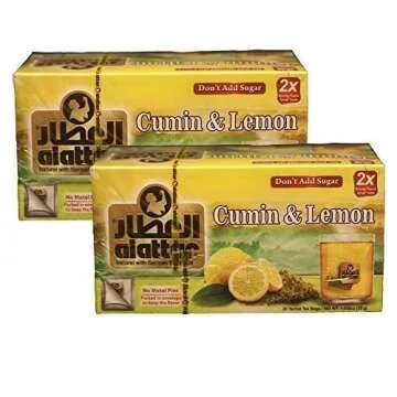 2 Boxes Cumin & Lemon Herbal Tea Bags – 40 Bags Total