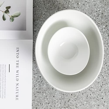 YHOSSEUN Elegant Chip and Dip Serving Set - 2 Tier Design