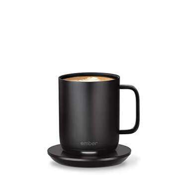 Ember Charging Coaster 2, Wireless Charging for Use with Ember Temperature Control Smart Mug, Black